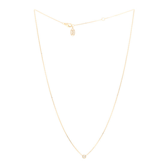 CARTIER 18K Yellow Gold Diamond XS D'Amour Pendant Necklace