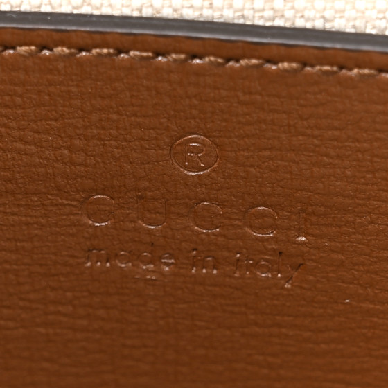 モカ吉ページ Gucci Wallet With GG Detail 'Beige Ebony Supreme' 768243