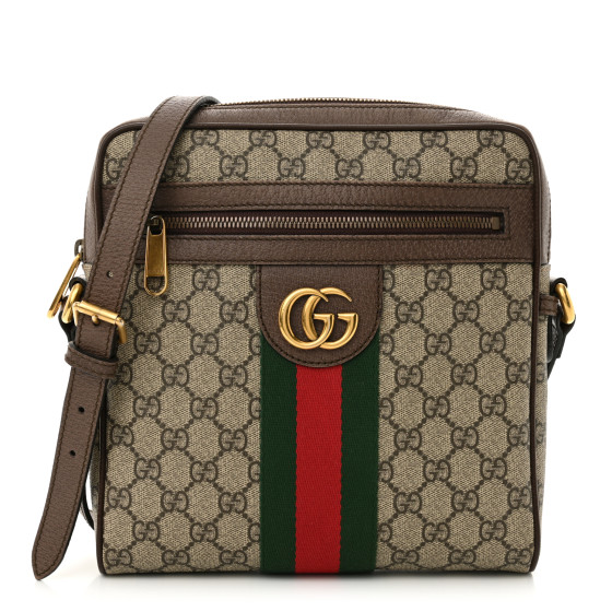 GUCCI GG Supreme Monogram Web Small Ophidia Messenger Bag