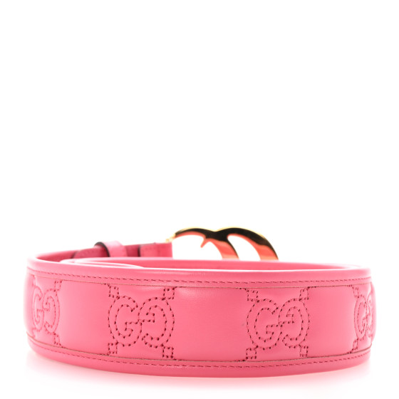 GUCCI Calfskin GG Matelasse Marmont 40mm Belt 100 40 Perfect