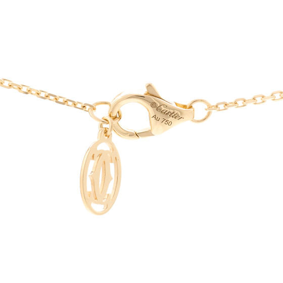 CARTIER 18K Yellow Gold Diamond XS D'Amour Pendant Necklace