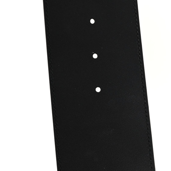 GUCCI Calfskin Double G Wide Belt 85 34 Black 1698870