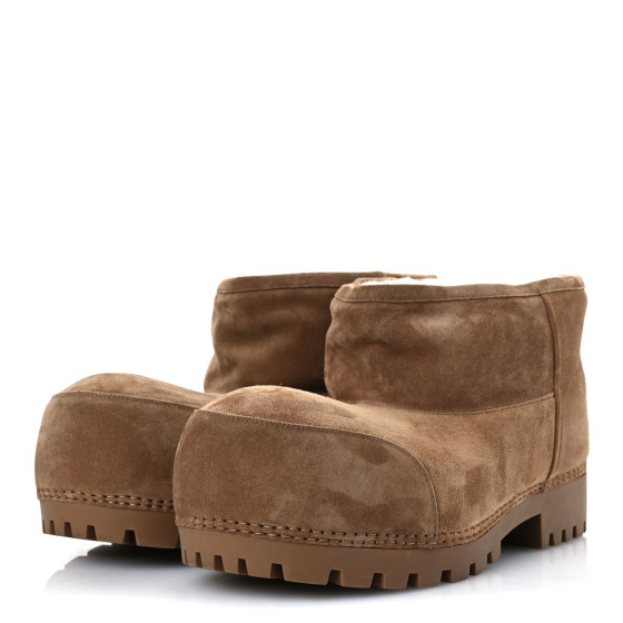 BALENCIAGA Suede Mens Alaska Boots 44 Brown 1691877