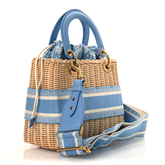 Christian Diorバッグ Christian Dior Blue Oblique Canvas Large Book Tote Bag