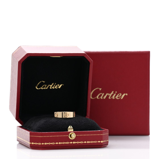 CARTIER 18K Yellow Gold 5.5mm LOVE Ring 55 7.25 1696615