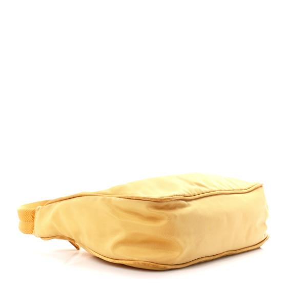 PRADA Tessuto Nylon Sport Shoulder Bag Yellow 1361550