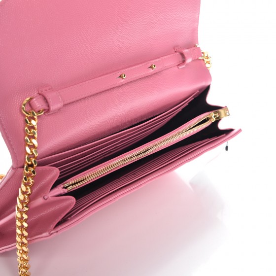 SAINT LAURENT Grain De Poudre Matelasse Chevron Monogram