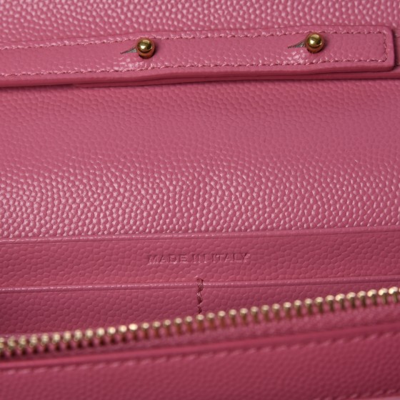 ☆関税込☆SAINT LAURENT★チェーン ウォレット バッグ★PINK Cassandre matelassé leather wallet on chain in pink - Saint