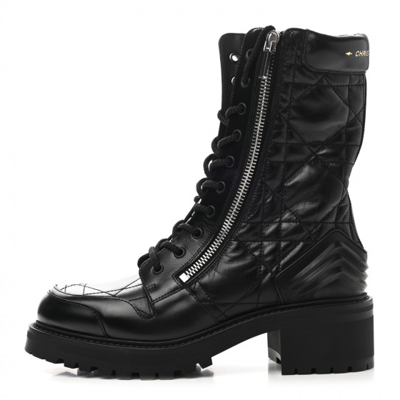 靴 Christian Dior Cannage Quilt Ankle Boots Christian Dior Cannage Quilt Ankle Boots - Women's 39