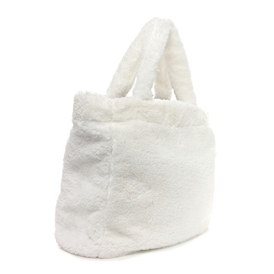 【PRADA】 TERRYCLOTH POUCH TOTE BAG ふゆ ミニバッグ prada terry tote bag blue with bag new with no tags retail