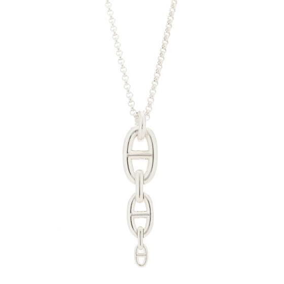 国内発送 即発【HERMES】Chaine d'Ancre pendant HERMES Sterling Silver GM Chaine D'Ancre Echainee Pendant