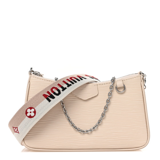 【出会えた一点物】Louis Vuitton トイレットポーチ LOUIS VUITTON Epi Logo Easy Pouch On Strap Quartz 1670385