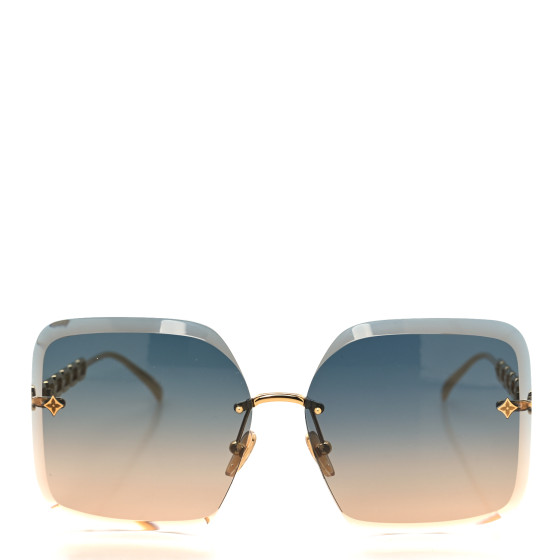 LOUIS VUITTON Metal LV Jewel Square Sunglasses Z1860U