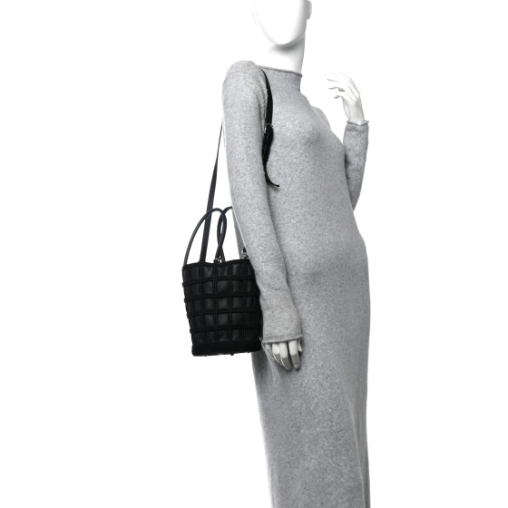 ALEXANDER WANG Suede Calfskin Roxy Mini Bucket Bag Black