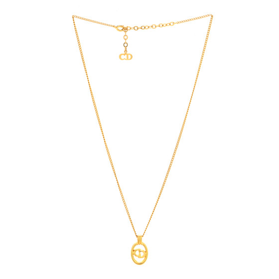 アクセサリー Christian Dior Vertical CD logo necklace Christian Dior Vertical CD logo necklace（Christian Dior CD