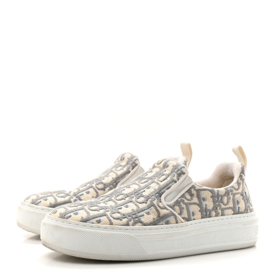 CHRISTIAN DIOR Canvas Oblique Embroidered Womens Solar Slip