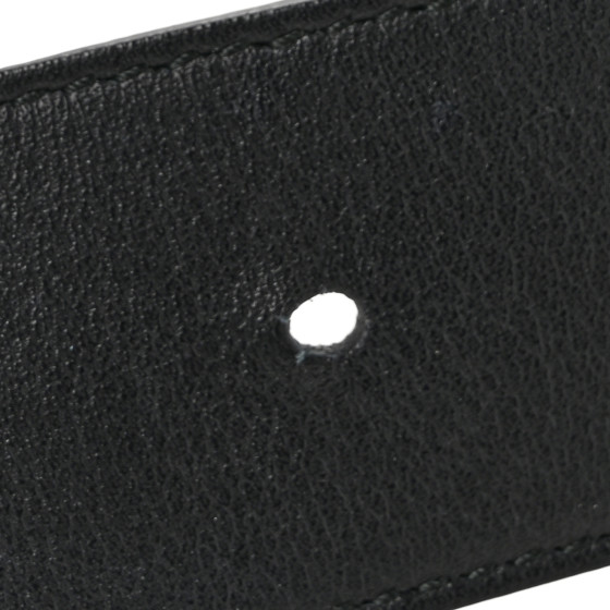 GUCCI Calfskin Double G 40mm Belt 75 30 Black 1669246