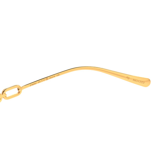 LOUIS VUITTON Metal LV Jewel Square Sunglasses Z1860U