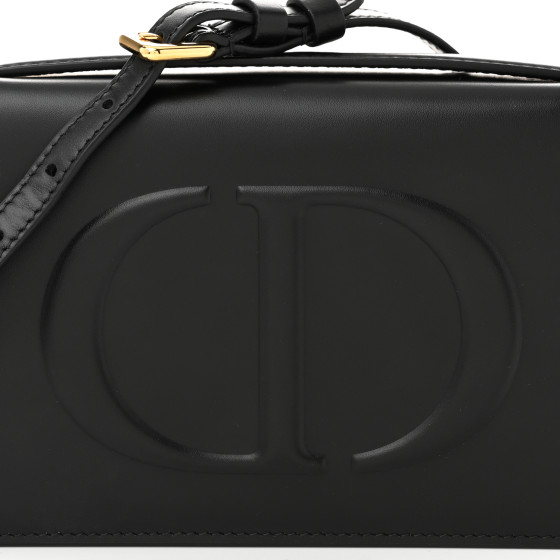 Christian Dior★CD SIGNATURE バッグ CHRISTIAN DIOR Calfskin CD Signature Clutch Black 1670393
