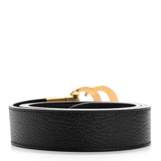 GUCCI ベルト 80/32 Gucci Marmont GG Brass Black Leather Belt 80-32 | eBay