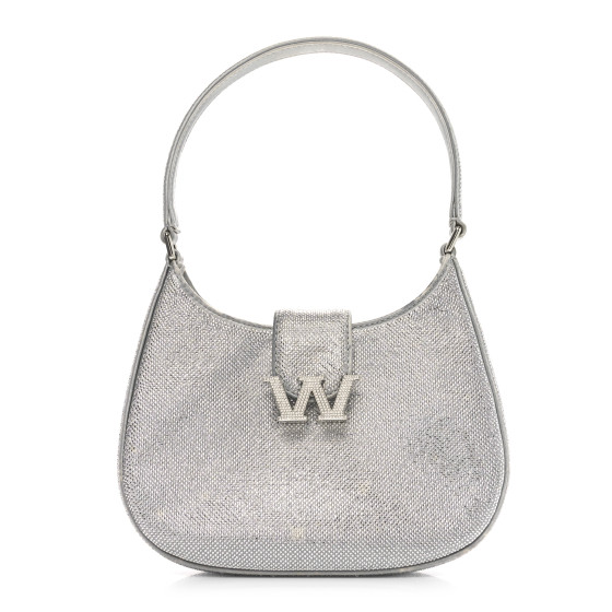 ALEXANDER WANG Mesh Crystal Rhinestone Small Legacy Hobo
