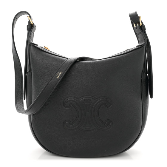 CELINE Supple Calfskin Cuir Triomphe Small Heloise Shoulder