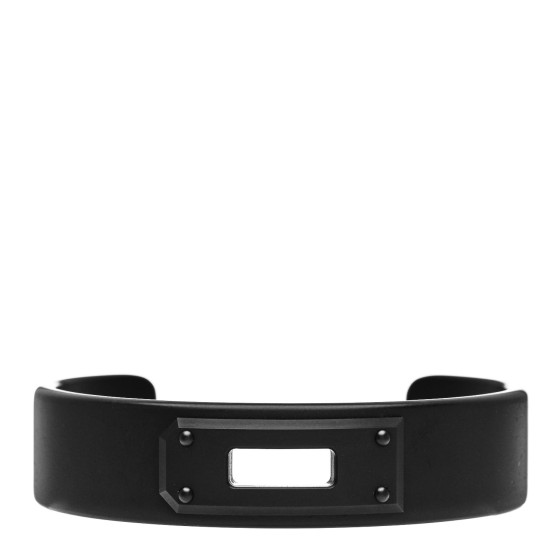 送料込み【HERMES】エルメス BLACK CHAMONIX KELLY BRACELET HERMES Chamonix Leather Gold-Plated Bracelet
