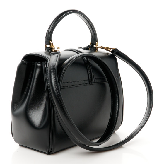 ハンドバッグ CELINE TOP HANDLE BAGS BLACK Celine Purse Black And Cream Front Zipper Top One Handle