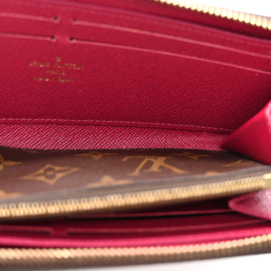 LOUIS VUITTON Monogram Clemence Wallet Fuchsia 1627400