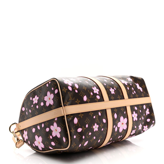 LOUIS VUITTON LV X TM Monogram Cherry Blossom Keepall