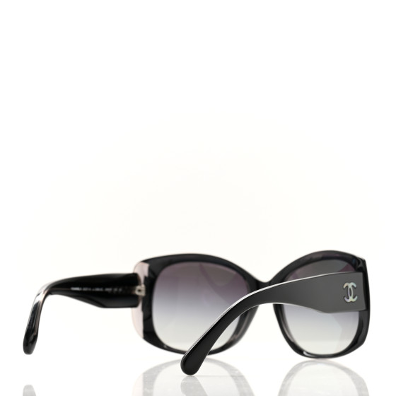 送料無料 いつまで Mother CHANEL of 1626906 Black 5227-H Sunglasses CC Pearl 小物