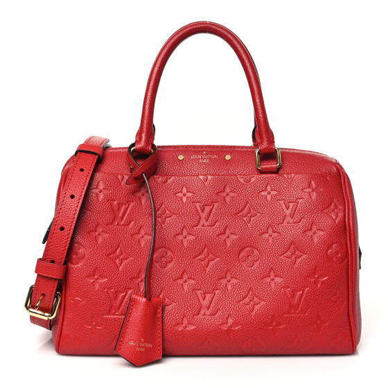 LOUIS VUITTON Empreinte Speedy Bandouliere 25 NM Cherry