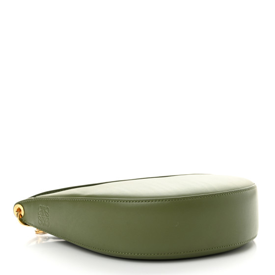 LOEWE Satin Calfskin Jacquard Small Luna Bag Avocado Green