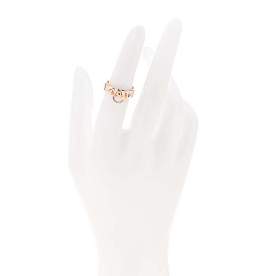 *HERMES* Bague Collier de chien PM 指輪 ローズゴールド Hermes 18K Rose Gold PM Collier De Chien Ring - Hermes