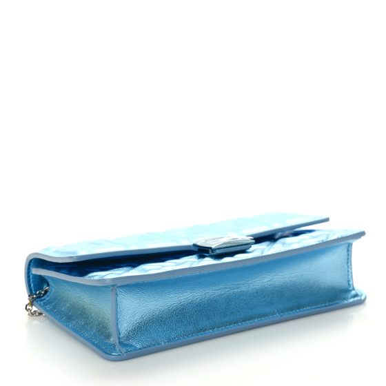 FENDI Metallic Nappa Matisse FF Embossed Wallet On Chain