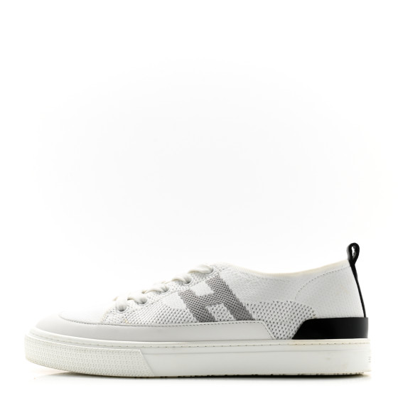 エルメス
プードルオルフェーヴル 
01パーマブラス HERMES Calfskin Deep Sneakers 38 White Multicolor 1559772
