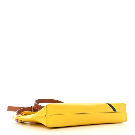 Gucci Yellow GG Perforated Leather Weekender Duffle Bag