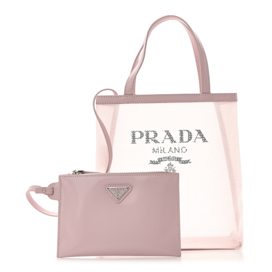 【PRADA】SMALL SEQUINED MESH TOTE BAG Prada Small Sequined Mesh Tote Bag | Vivrelle