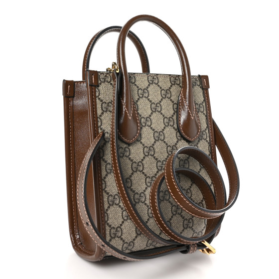 GUCCI GG Supreme Monogram Azalea Calfskin Mini Retro