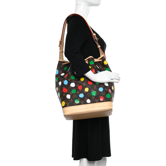 LOUIS VUITTON LV X YK Monogram Painted Dots Noe Multicolor