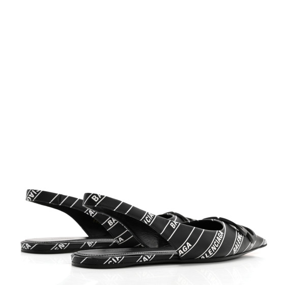 BALENCIAGA Calfskin Diagonal Allover Logo Print BB Knife