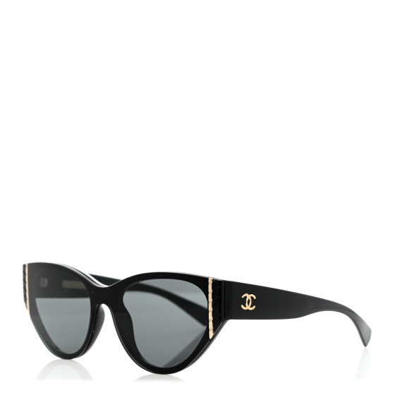 美品⭐️シャネル　CHANEL サングラス　6054 CHANEL Acetate Cat Eye Sunglasses 6054 Black 1622779
