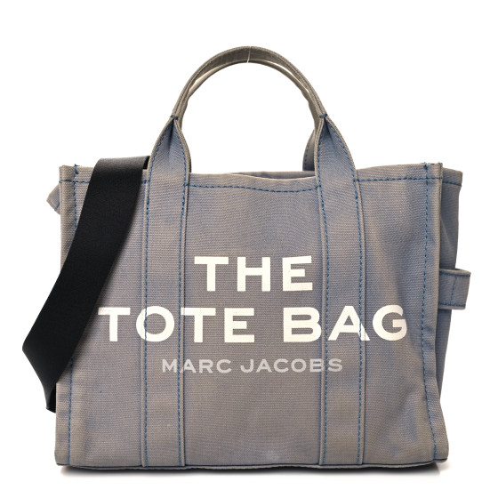 トートバッグ Medium Traveler Tote Bag in Blue Shadow Cotton MARC JACOBS Cotton Canvas Medium The Traveler Tote Bag Blue