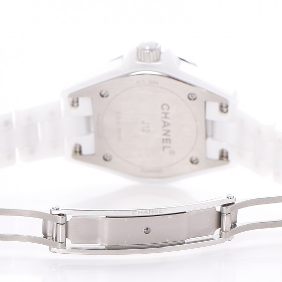 CHANEL Stainless Steel Ceramic Diamond Pink Sapphire 29mm