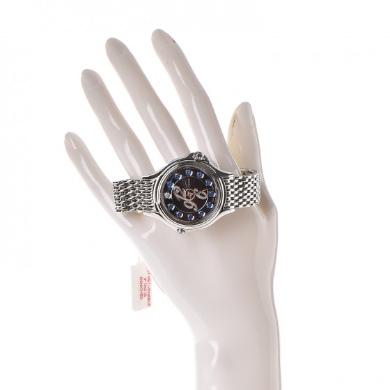 FENDI Stainless Steel Diamond Topaz 38mm Crazy Carats