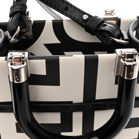 SALE★FENDI Marc Jacobs サンシャイン ショッパー FENDI X MARC JACOBS Vitello King Plexiglass Logo Print Mini