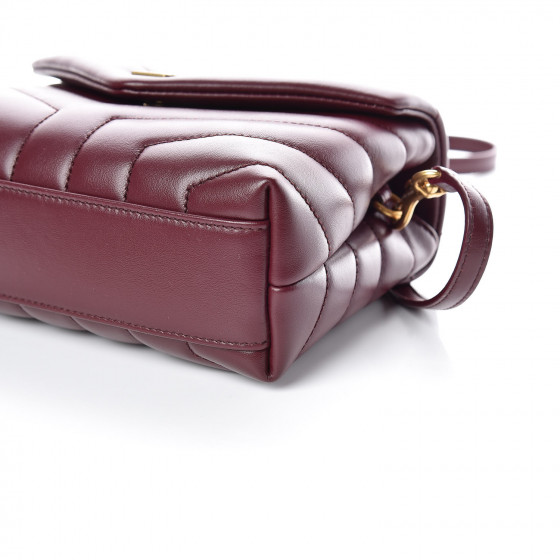 SAINT LAURENT Calfskin Y Quilted Monogram Toy Loulou