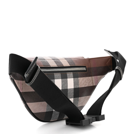 【BURBERRY】MINI CASON BUM BAG Cason Belt Bag in Charcoal - Men, Canvas | Burberry® Official