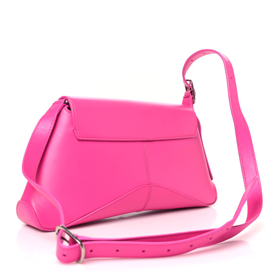 BALENCIAGA Box Calfskin Medium XX Flap Bag Lipstick Pink