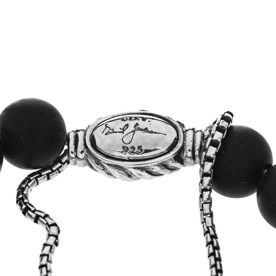 Яabima ✝︎ DAVID YURMAN Sterling Silver Black Onyx 8mm Spiritual Beads